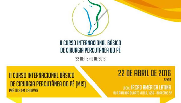 II curso internacional de Cirugía percutánea de pie