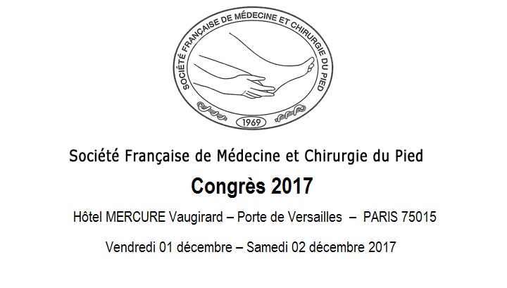  Congreso 2017 de la Sociedad Francesa de Medicina y de Cirugía del pie.