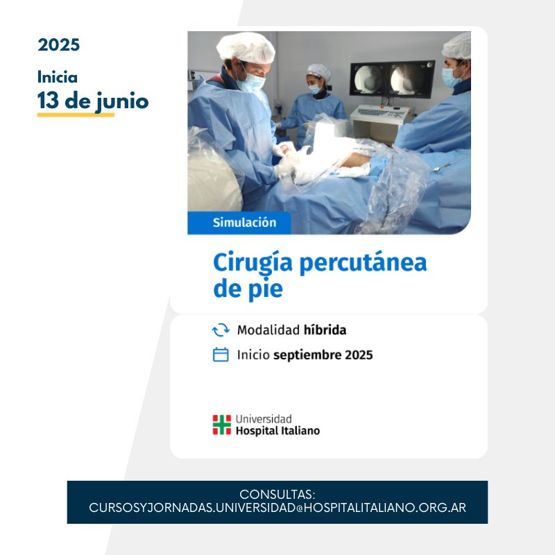 Curso teorico-practico de cirugia percutanea de pie 2025