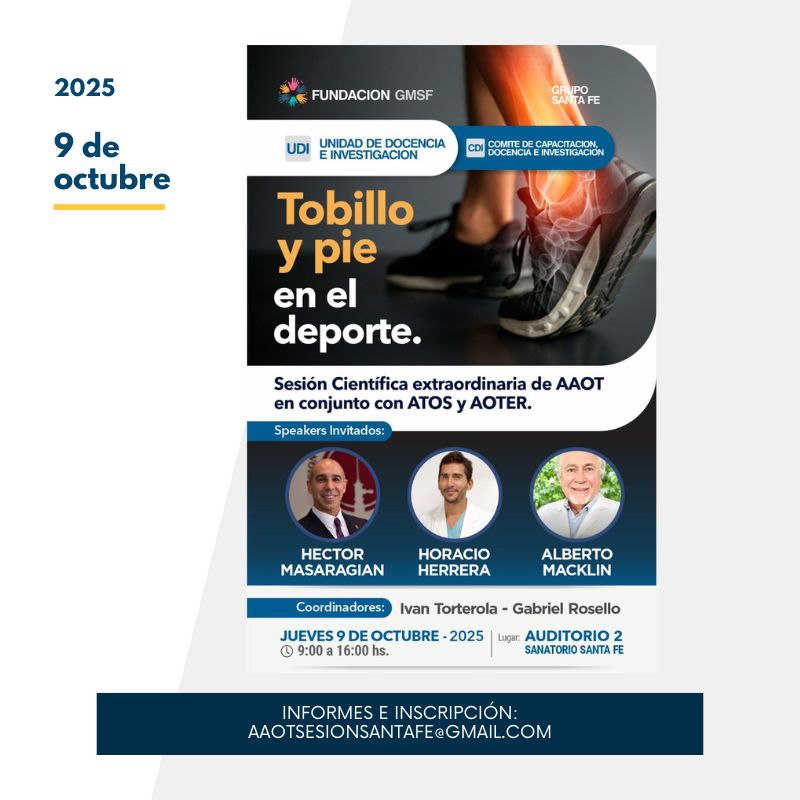 Tobillo y pie en el deporte